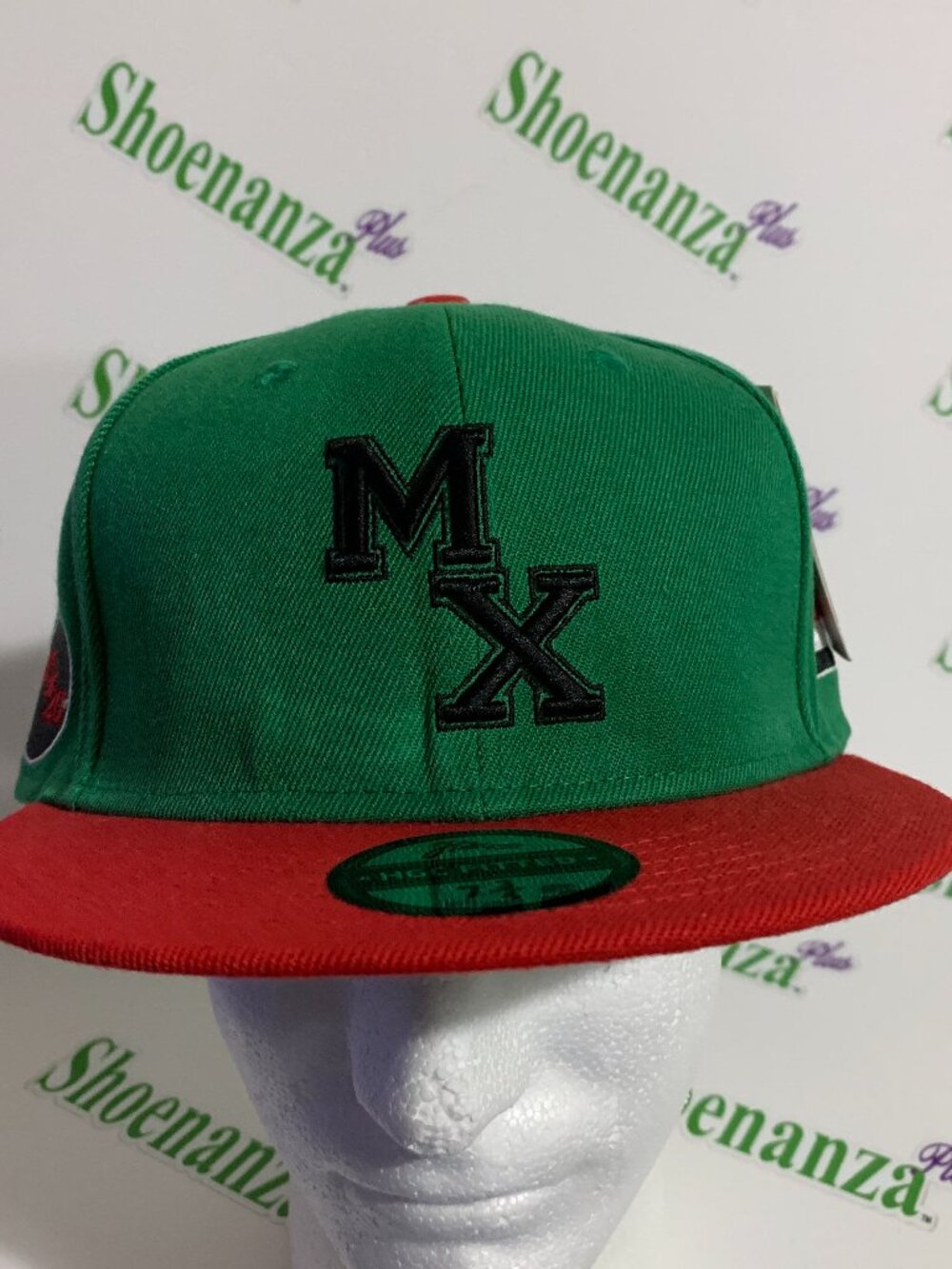 Headgear Classics Hat HGC Fitted Malcom X MX Africa Green Red Cap 7 3/4